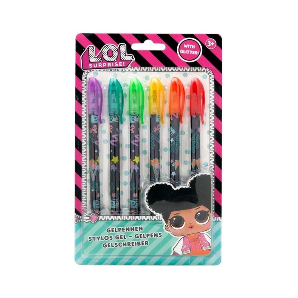L.O.L. Surprise! Glitter Gelpennen, 6st