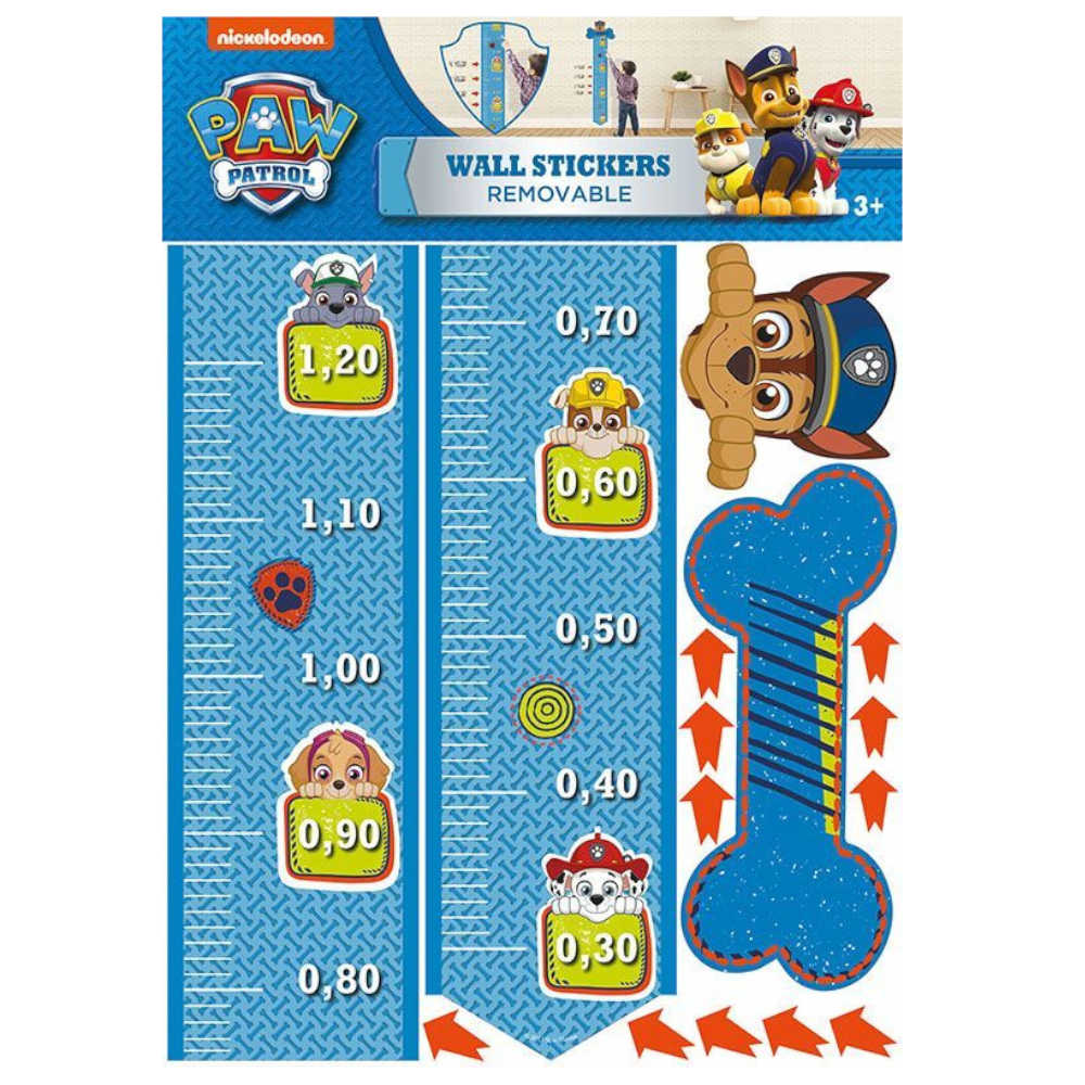 Inwoner Ashley Furman Doorzichtig Paw Patrol groeimeter Chase muursticker - Tunesstore Speelgoed Groothandel  en Winkel in Borne