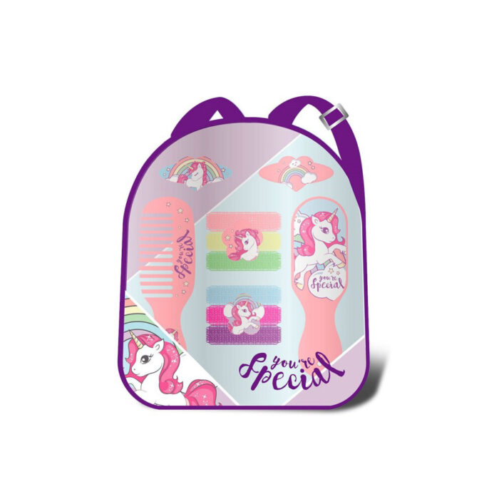 Unicorn haarspelden Eenhoorn junior 4,7 cm microfiber roze