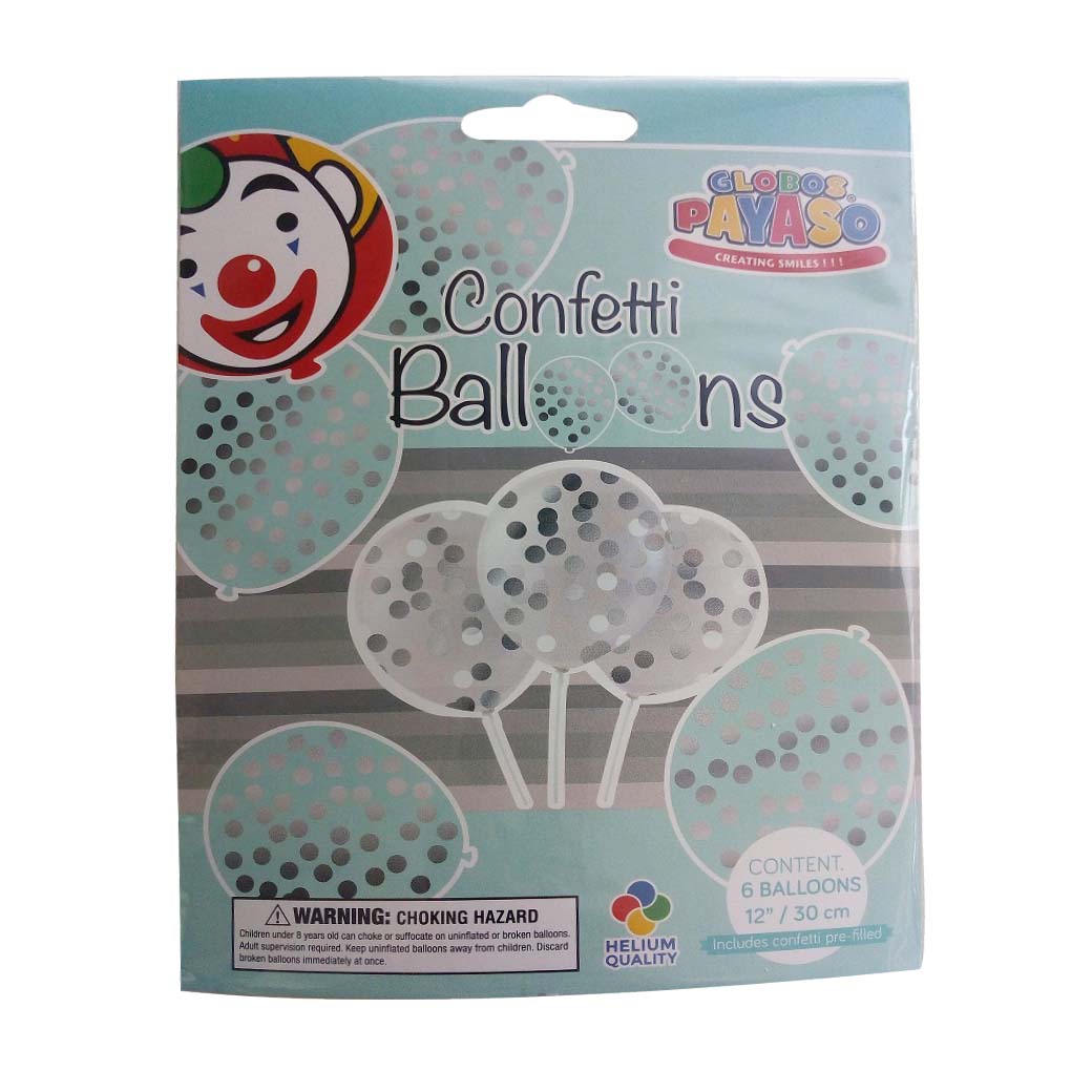 Veilig schipper oven Zilveren Confetti Ballonnen - Tunesstore Speelgoed Groothandel en Winkel in  Borne