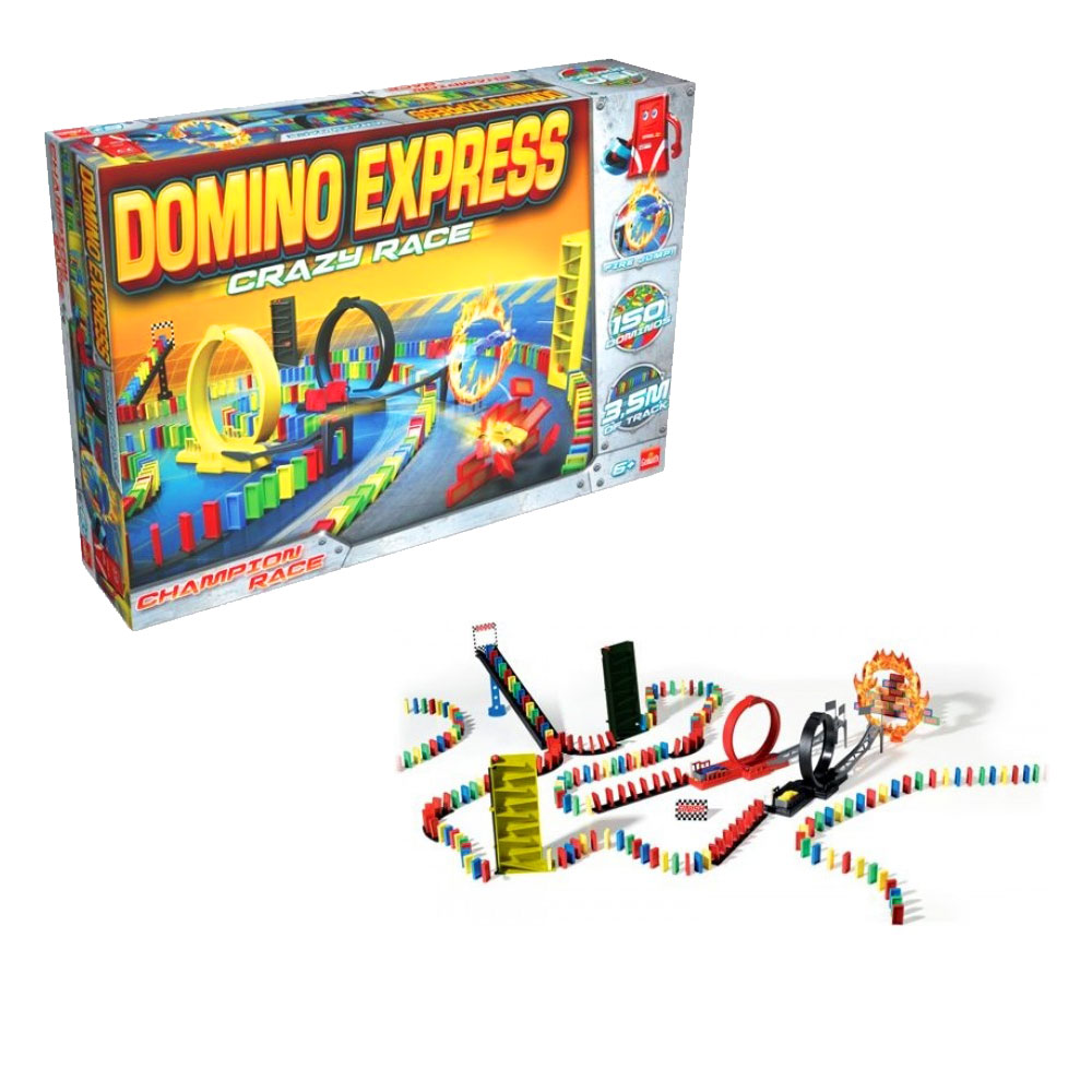 convergentie Vaardig medeleerling Domino Express Crazy Race - Tunesstore Speelgoed Groothandel en Winkel in  Borne