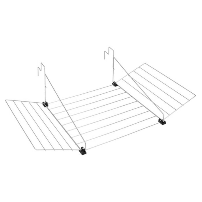 Tomado - Balkondroogrek Zilvergrijs - 103x58 cm