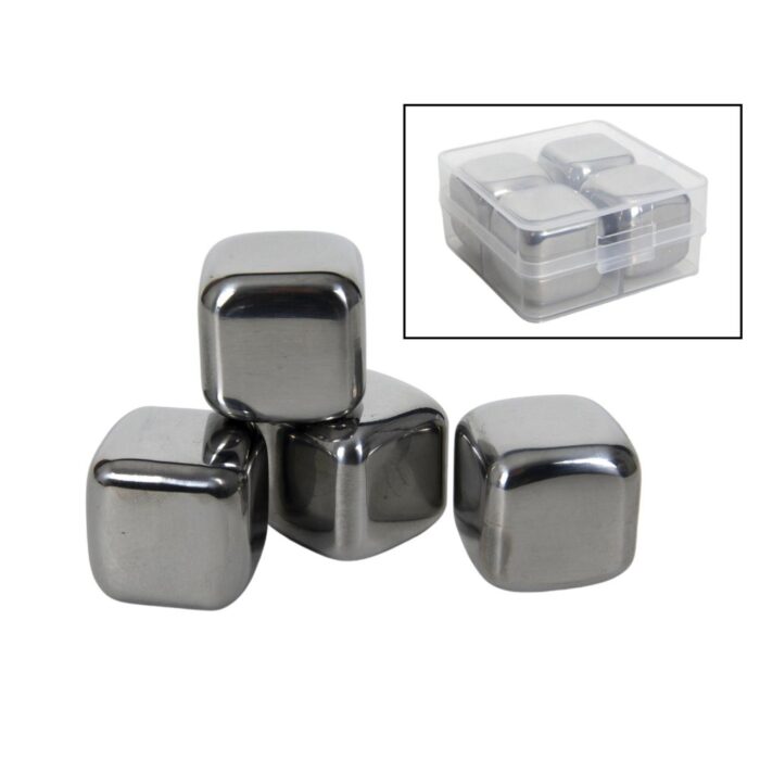 IJsblokjes RVS 4 Stuks