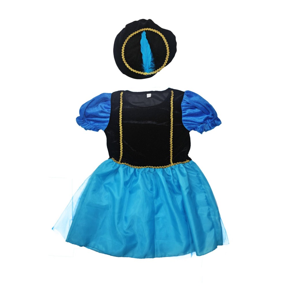 Pietenjurk Paars/Blauw 110-116 Cm