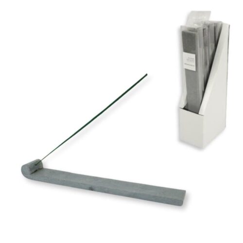 Wierookhouder speksteen grijs 27,5 cm