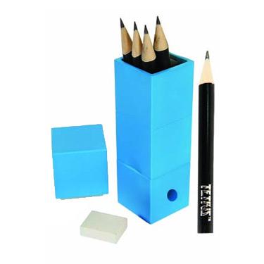 Pennenhouder 'tetris'