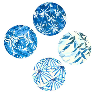 Bord Melamine Ø25 - 4 Stuks