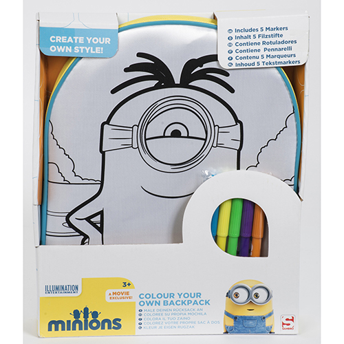 Kleur je eigen Minions rugzak