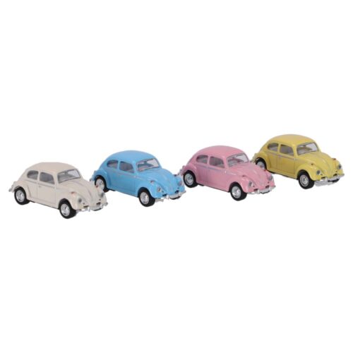 Die Cast - Pull Back Beetle Classic 1:64 - 4 Assorti