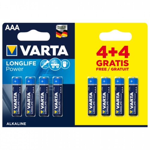 Batterij Varta AAA 4+4 Al