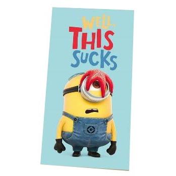 Badlaken Minions this sucks: 70x140 cm