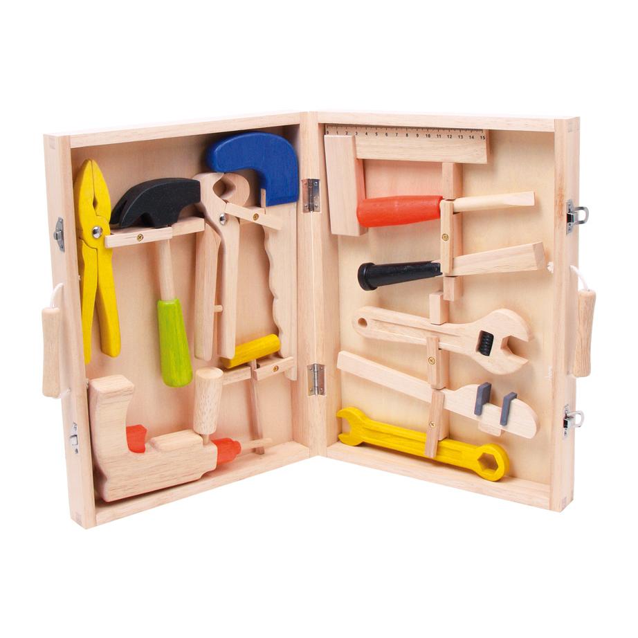 Houten gereedschapskoffer - Afbeelding 2