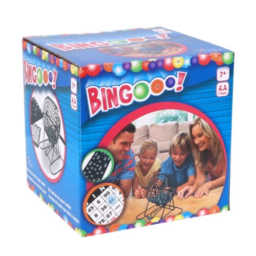 Bingomolen Metaal met Bingokaarten 75 Ballen