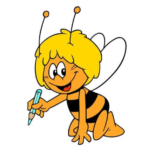 Maya de bij figuur maya met potlood 7 cm