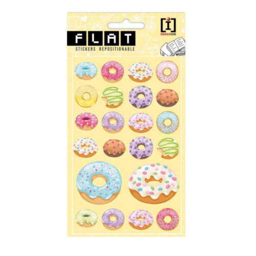 Donuts Stickers met glitters