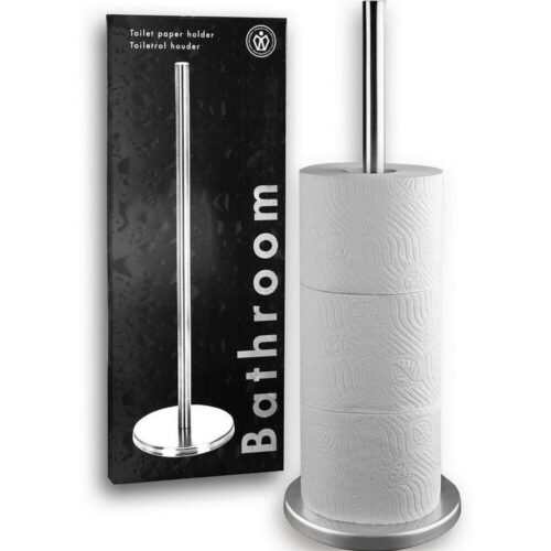 Toiletrolhouder Staand RVS 45 cm
