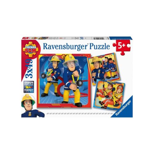 Brandweerman Sam Puzzel 3 x 49 stukjes