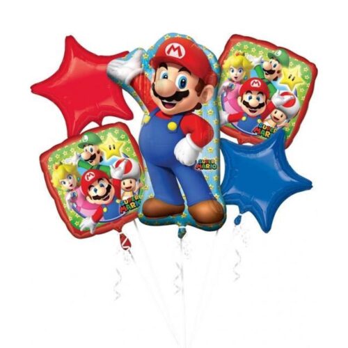 Super Mario Folie Ballonnen Boeket