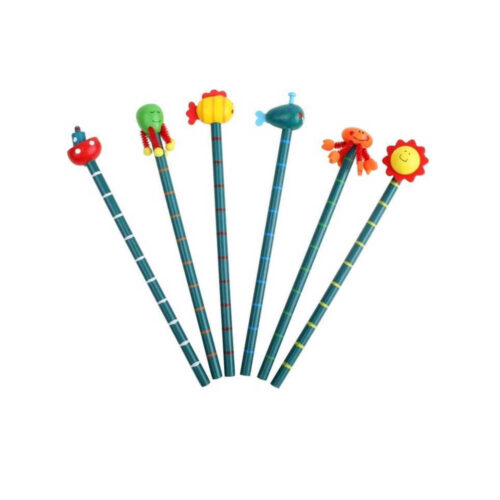 Kleurrijke potloden zee thema