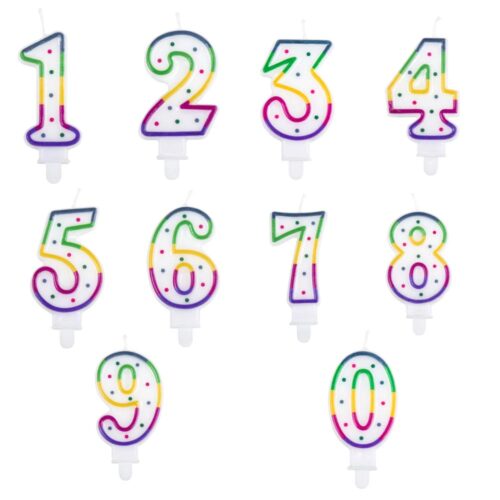 Cijferkaars Verjaardagstaart 0-9