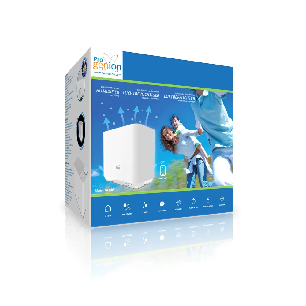 Progenion PR-860 – Smart Luchtbevochtiger met LED UV-C, Ionisatie