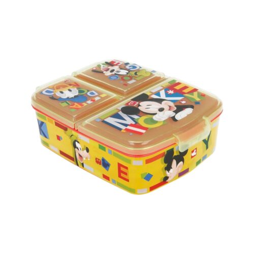 Mickey Mouse Broodtrommel met 3 vakken