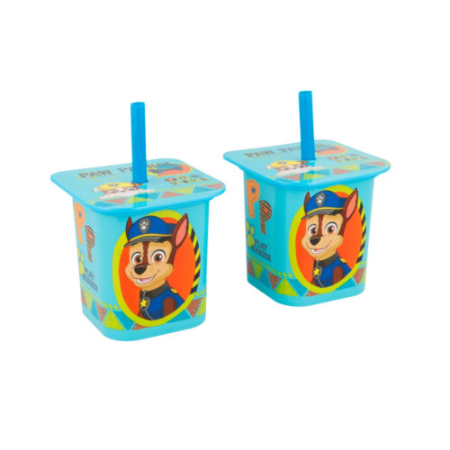 Paw Patrol Beker met rietje set