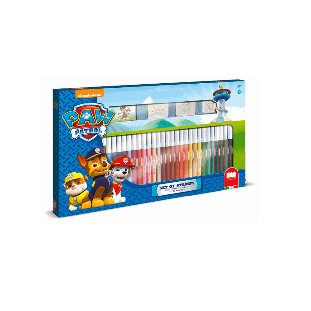 Paw Patrol Kleurdoos met stempels