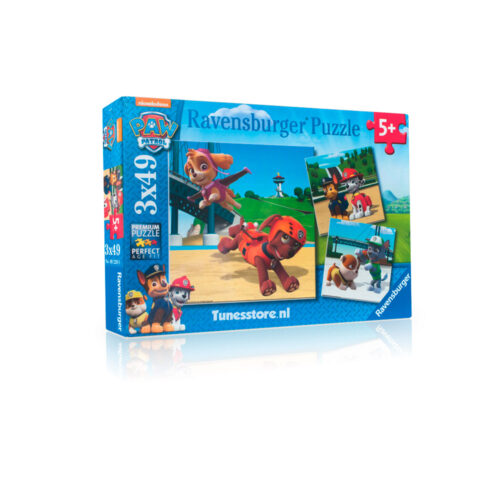 Paw Patrol Puzzel - Team Op 4 Poten 3x49 Stukjes