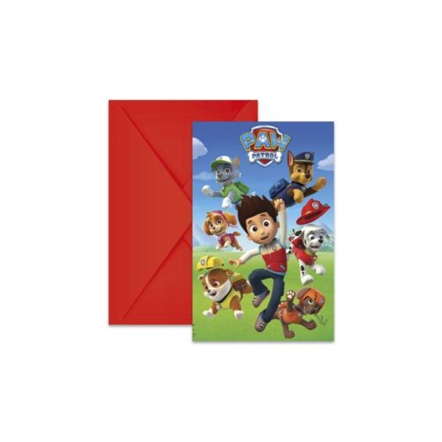 Paw Patrol Uitnodigingen (6x)