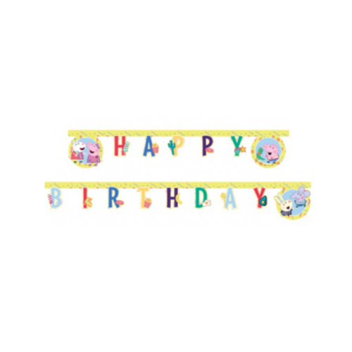 Peppa Pig Letterslinger Happy Birthday
