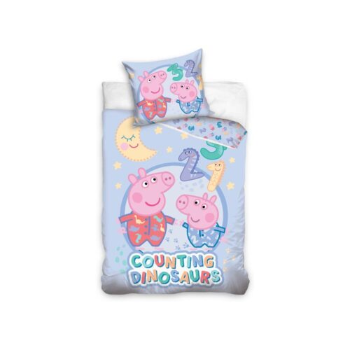 Peppa Pig Dekbedovertrek - Dino Tellen 100x135 cm
