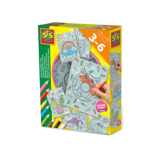 Hobbyset Glitterkaarten kleuren