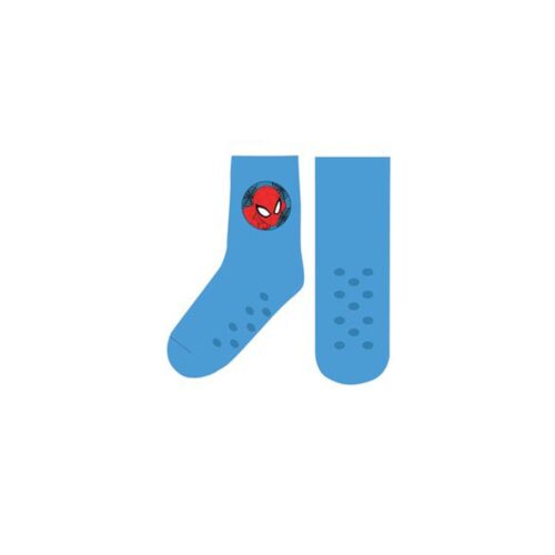 Spiderman Fleece Sokken lichtblauw