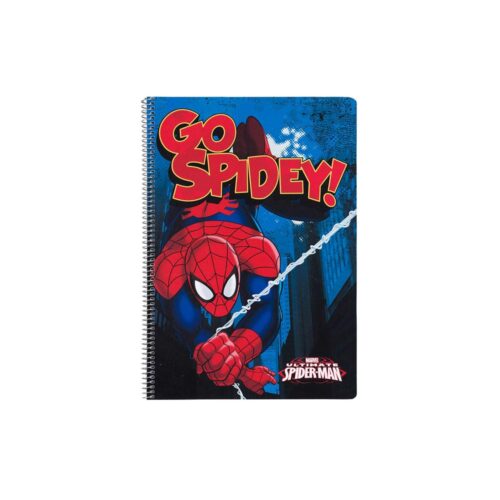 Spiderman Schrift A4 Ruitjes Go Spidey