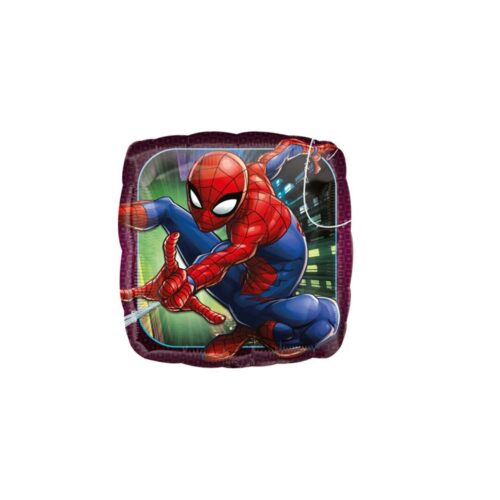 Spiderman vierkante folieballon 43 cm