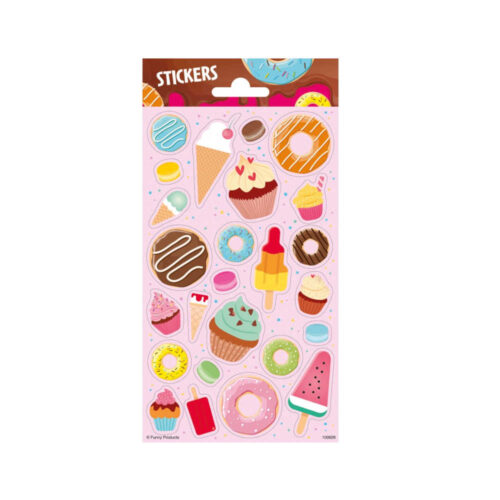 Stickervel ijsjes & donuts