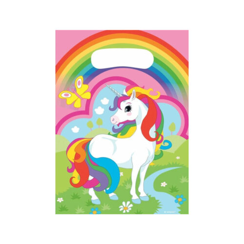 Unicorn Uitdeelzakjes 16x23cm 8st