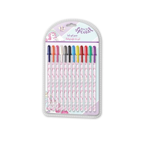 Unicorn Gelpennenset van 12 pennen