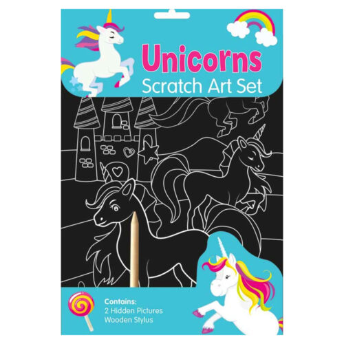 Unicorn Scratch Art set