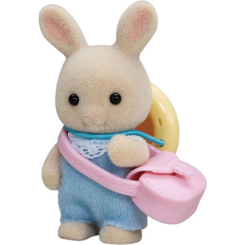 Sylvanian Families 5413 baby wit konijn- fluweelzachte speelfiguur