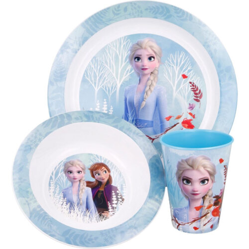 Disney Ontbijtset Frozen Ii Junior Ijsblauw 3-delig