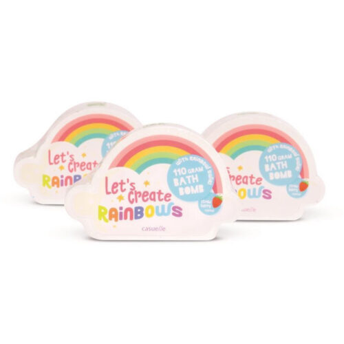 Casuelle badbruisbal rainbow swirl kleurrijke badfizzer 110 gram.