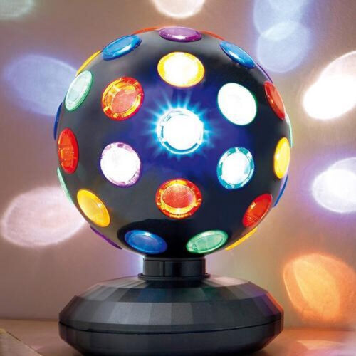 Basic Fun Lites Disco LED-bol - 15 cm Zwart - Licht voor elk feestje
