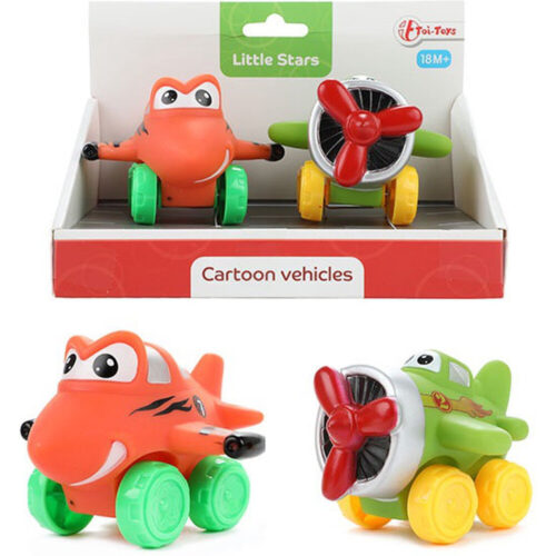 2 Little stars zachte pvc vliegtuig 7185