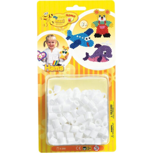 Maxi Strijkkralen wit 250 stuks