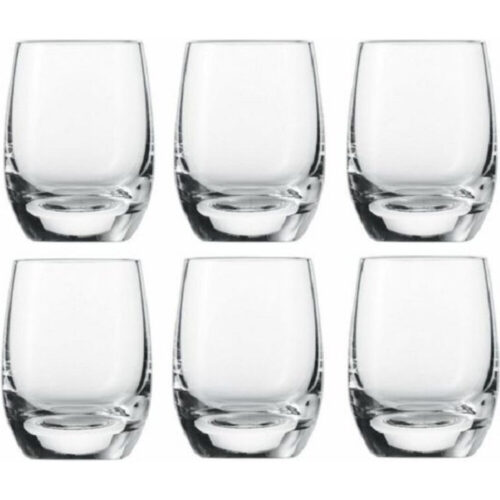 Royal Leerdam shotjes glazen 7cl set van 6