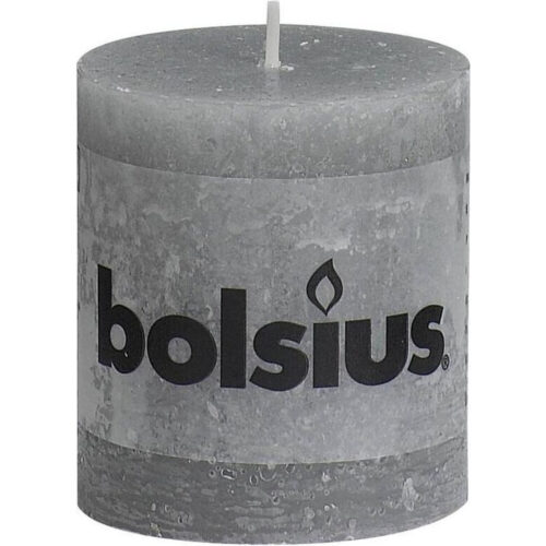 Bolsius Stompkaars Stompkaars 80/68 rustiek Lichtgrijs