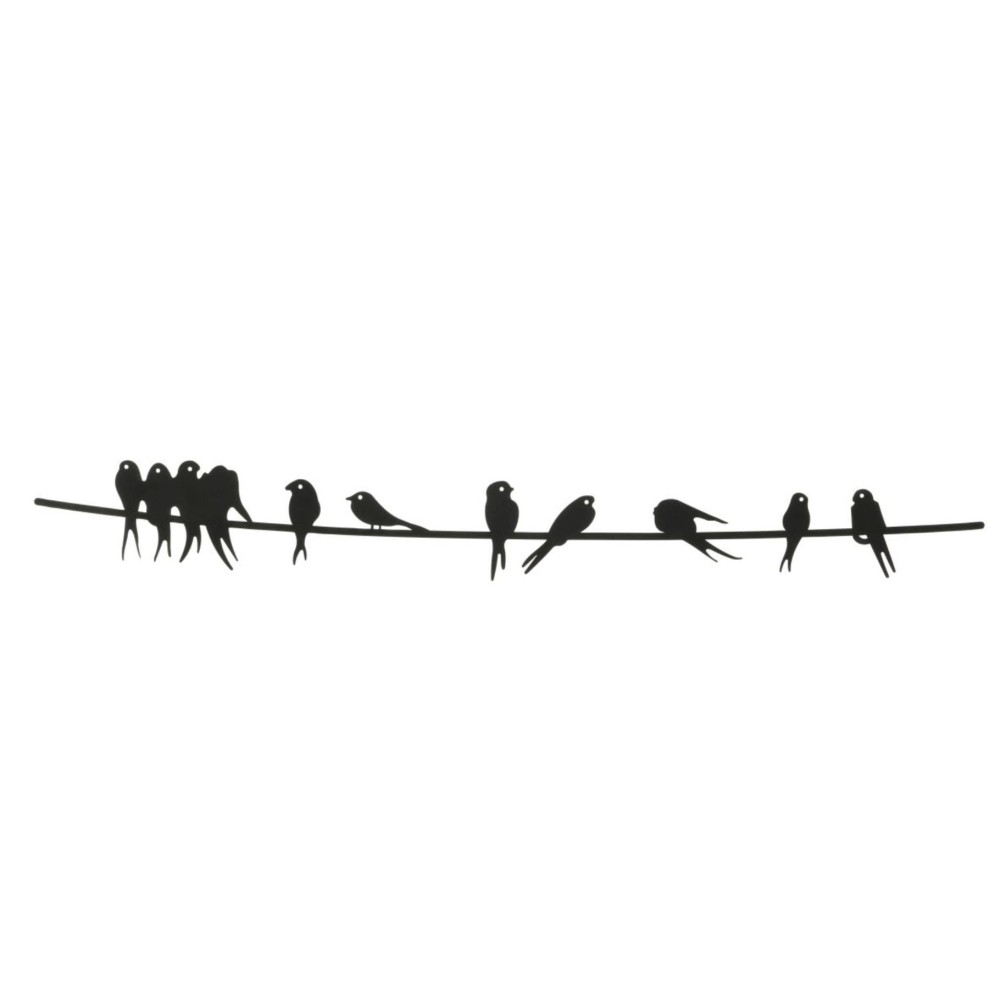 Deco muur ijzer buiten vogels
