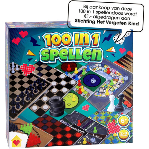 Spellendoos 100 in 1 - Spelletjes - Entertainment